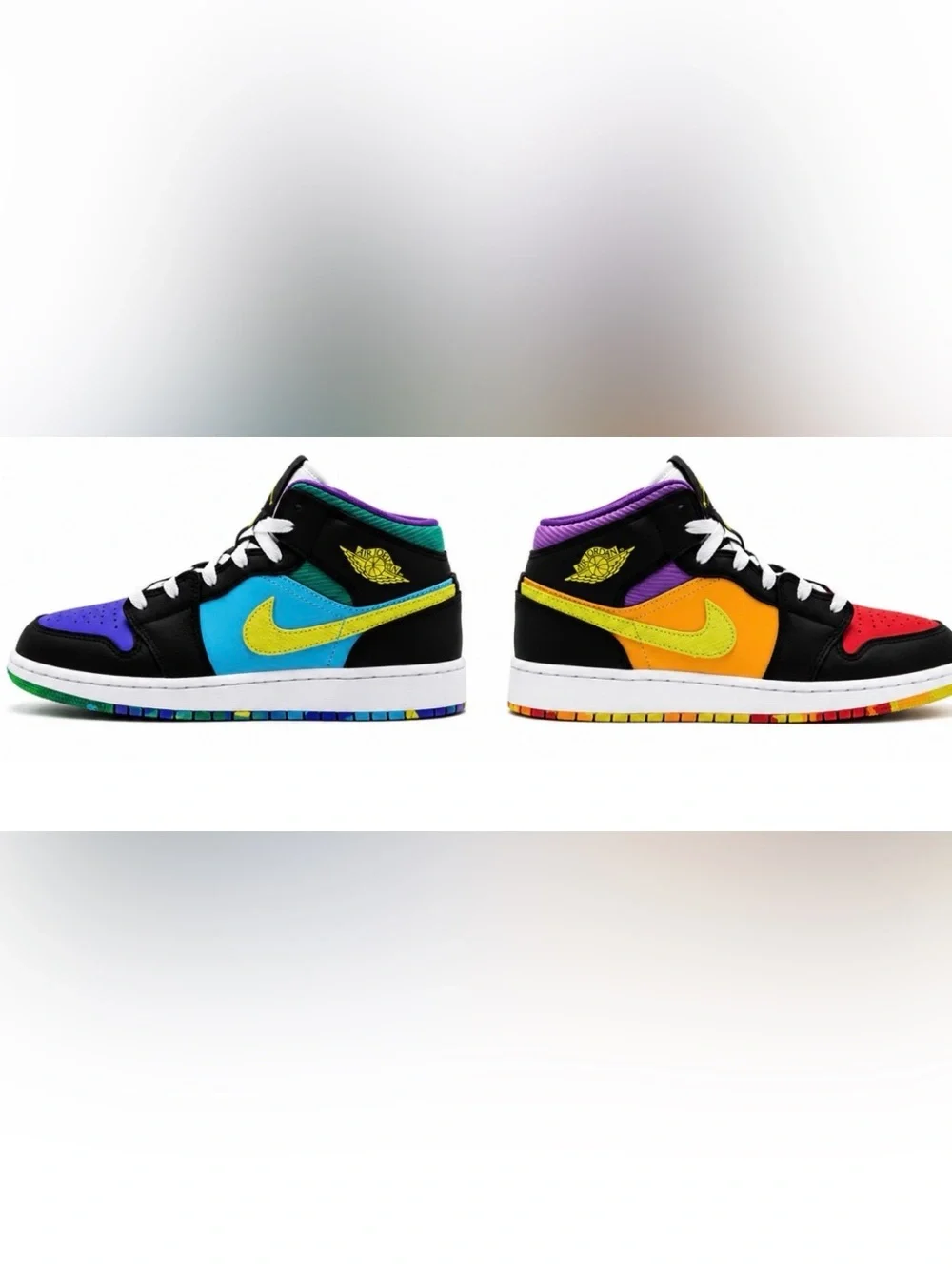 Air Jordan 1 Mid SE GS 5.5Y FD1317-007 Multi Color